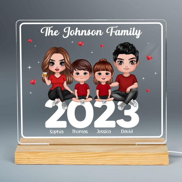 Family Sitting 2023 Personalized Custom Shape LED Night Light LED Lamp Online now - Image 3