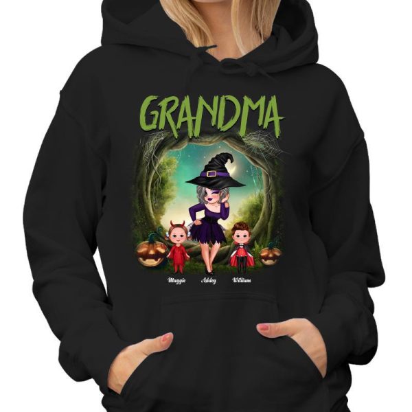 Halloween Canopy Grandma Grandkids Personalized Shirt Online - Image 4