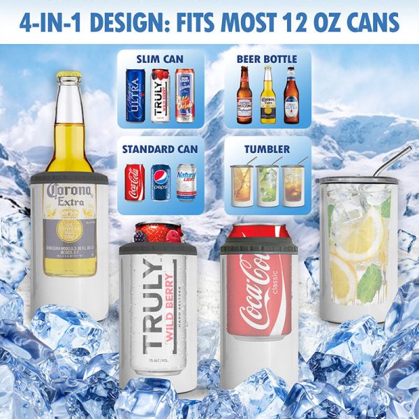 Couple We Got This Multi Use Tumbler Personalized 4 In 1 Can Cooler Gift For Him Gift For Her Online now - Image 2