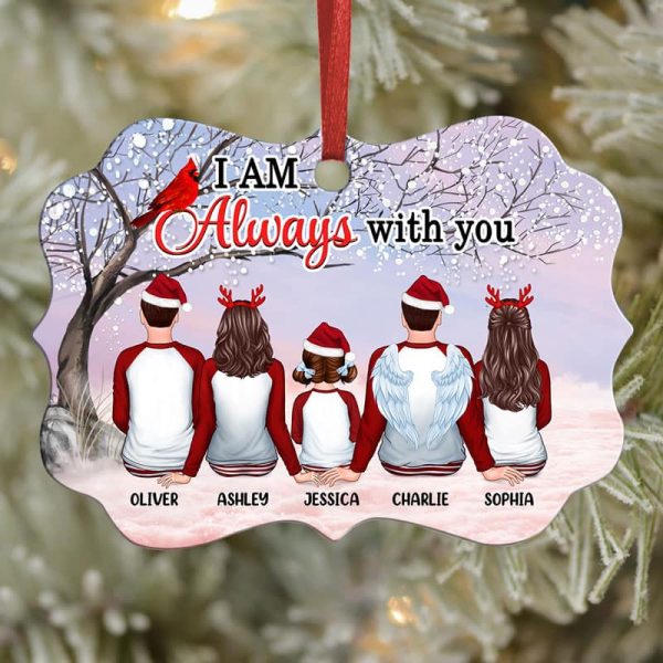 Family Pajamas Sitting Blossom Tree Personalized Christmas Ornament Fashion - Image 2
