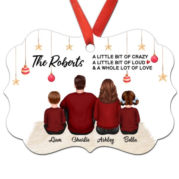Family Whole Lot Of Love Gift Personalized Christmas Ornament Supply - Image 3