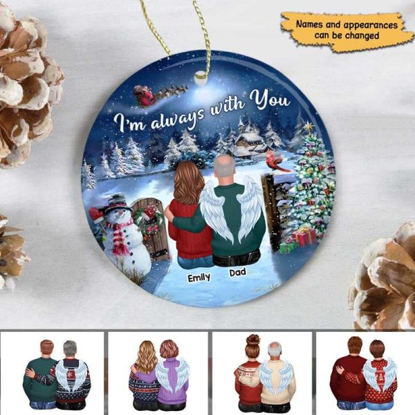 Christmas Gate Always With You Personalized Circle Ornament on Sale - Image 2