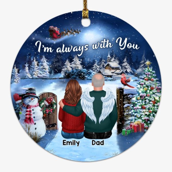 Christmas Gate Always With You Personalized Circle Ornament on Sale - Image 4