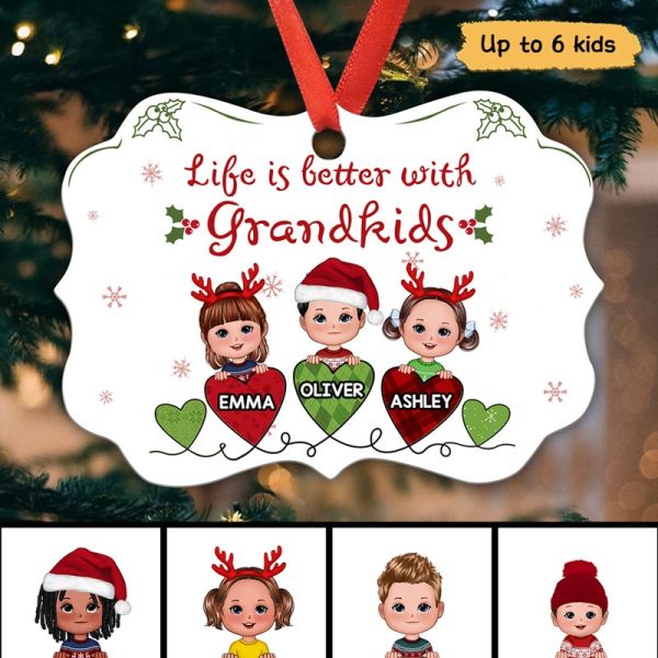 Doll Grandkids Heartstrings Personalized Christmas Ornament Online Sale - Image 2