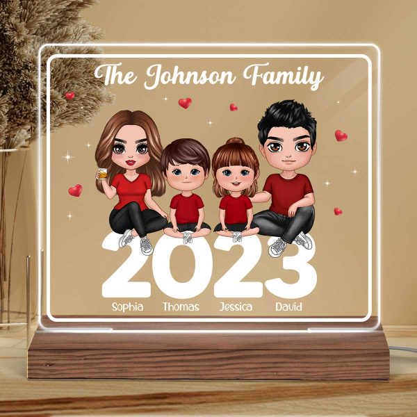 Family Sitting 2023 Personalized Custom Shape LED Night Light LED Lamp Online now - Image 2