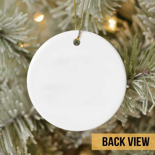 Fall Season Dachshund Personalized Circle Ornament Sale - Image 2
