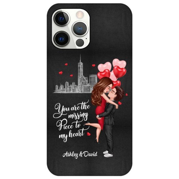 The Missing Piece To My Heart Couple Personalized Phone Case For Discount - Image 5