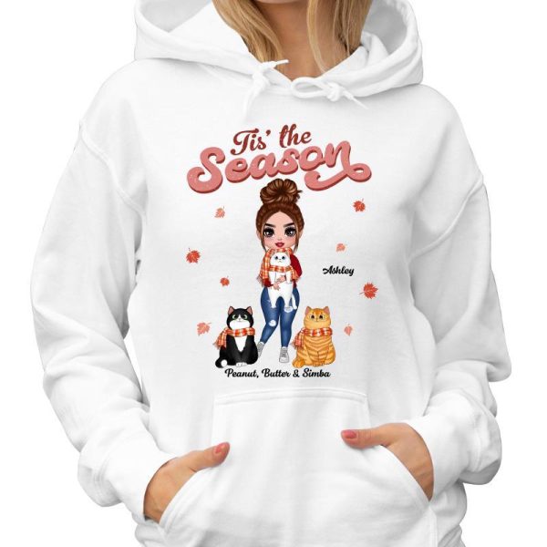 Tis The Fall Season Cat Mom Personalized Shirt Online Sale - Image 4