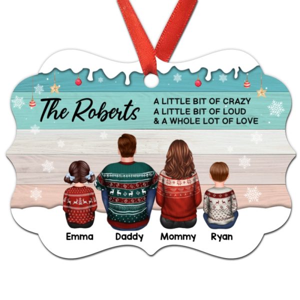 This Is Us Family Back View Christmas Palette Personalized Christmas Ornament For Discount - Image 3