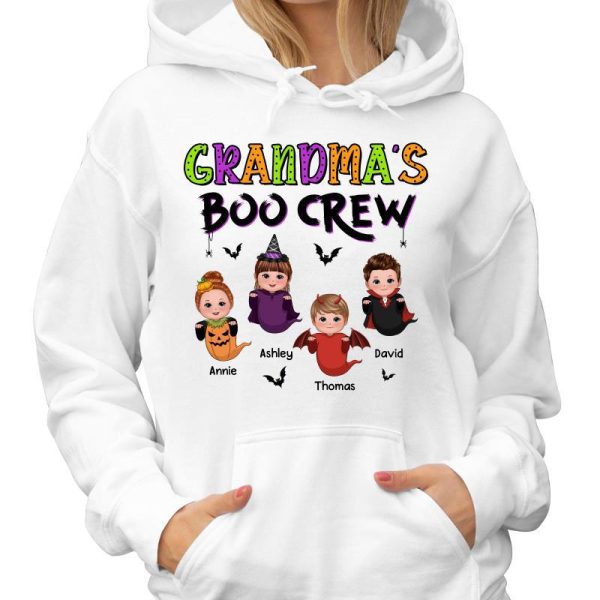 Mom Grandma‘s Boo Crew Halloween Doll Kid Personalized Shirt Online Sale - Image 4