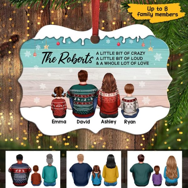 This Is Us Family Back View Christmas Palette Personalized Christmas Ornament For Discount - Image 2