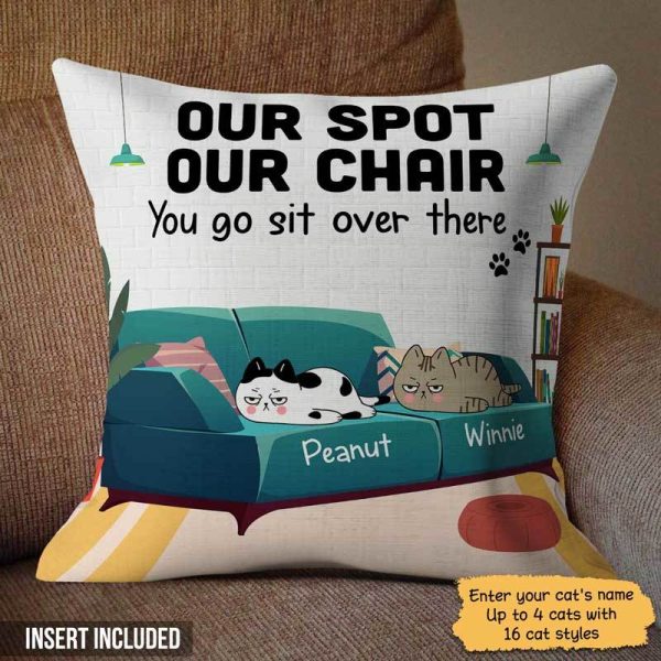 My Spot Go Sit Over There Cat Personalized Cat Pillow Cheap