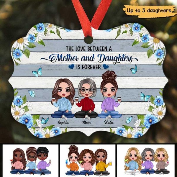 Flower Doll Mother And Daughters Personalized Christmas Ornament For Discount - Image 2
