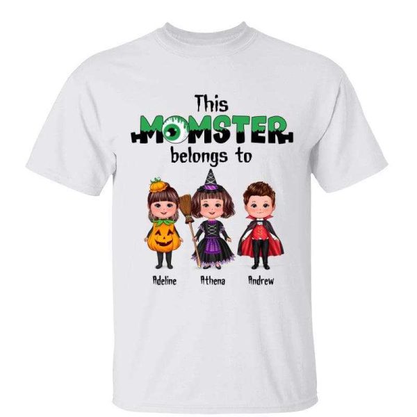 Momster Dadcula Halloween Doll Kids Personalized Shirt (Sold Individually) Online