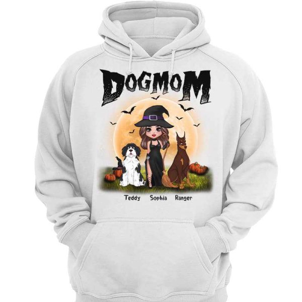 Halloween Dog Witch Doll & Cute Sitting Dog Personalized Shirt For Cheap - Image 3