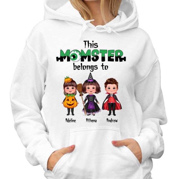 Momster Dadcula Halloween Doll Kids Personalized Shirt (Sold Individually) Online - Image 4