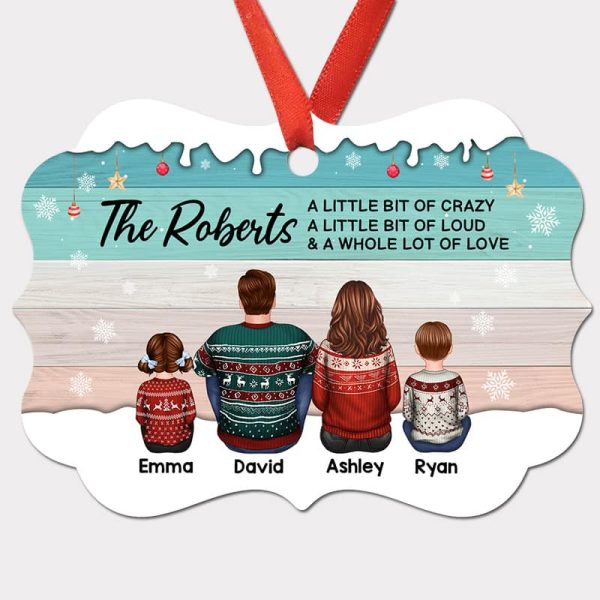 This Is Us Family Back View Christmas Palette Personalized Christmas Ornament For Discount