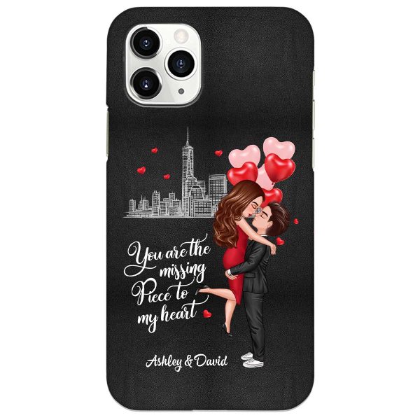 The Missing Piece To My Heart Couple Personalized Phone Case For Discount