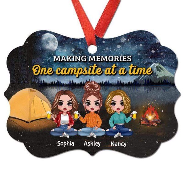 Doll Friends Camping Personalized Christmas Ornament Fashion - Image 2