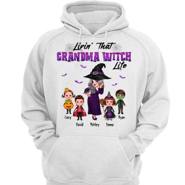 Livin‘ Grandma Life Pretty Witch Halloween Personalized Shirt Fashion - Image 3