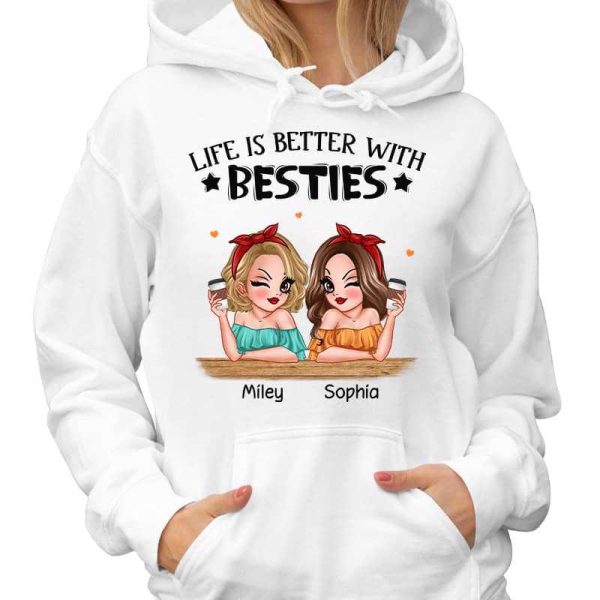 Life Is Better With Besties Pretty Girls Personalized Shirt Supply - Image 4