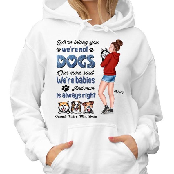 Telling You I‘m Not Dog Holding Dog Mom Personalized Shirt Online - Image 4