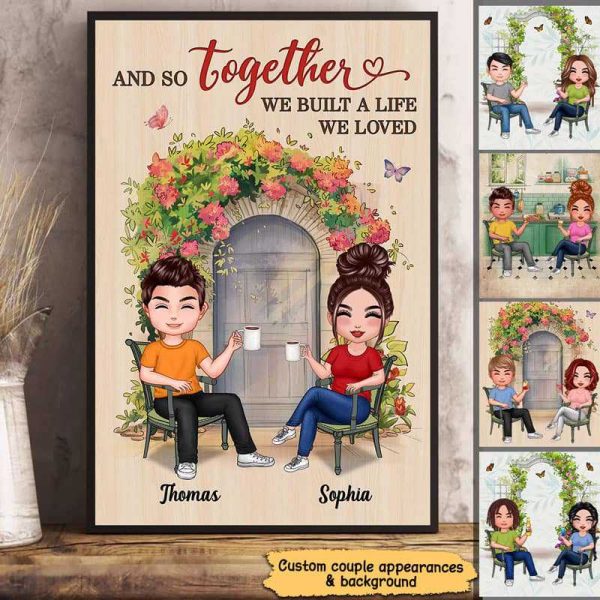 Couple Together Built A Life Personalized Poster Fashion
