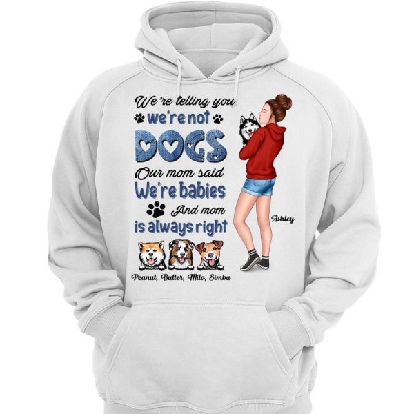 Telling You I‘m Not Dog Holding Dog Mom Personalized Shirt Online - Image 3