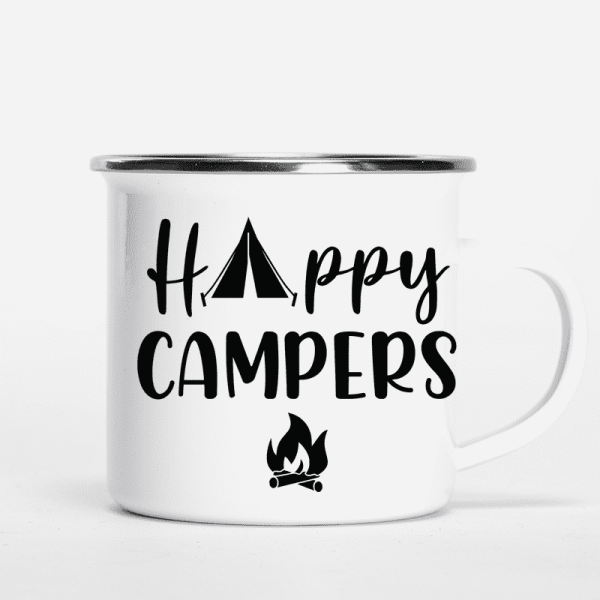 Camping Couple Sitting With Dogs Personalized Campfire Mug Online Hot Sale - Image 3