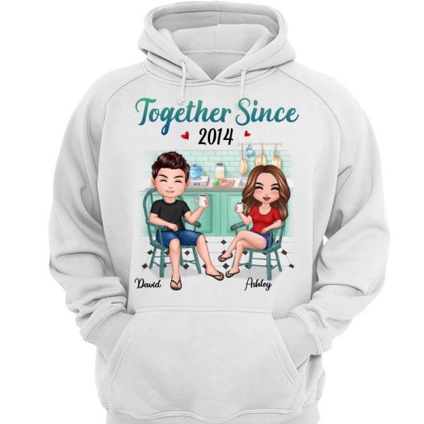 Couple Together Since Kitchen Anniversary Gift Personalized Shirt on Sale - Image 3