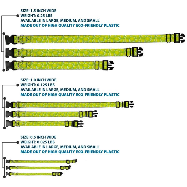 Plastic Clip Collar - Tennis Balls Stacked on Sale - Image 3
