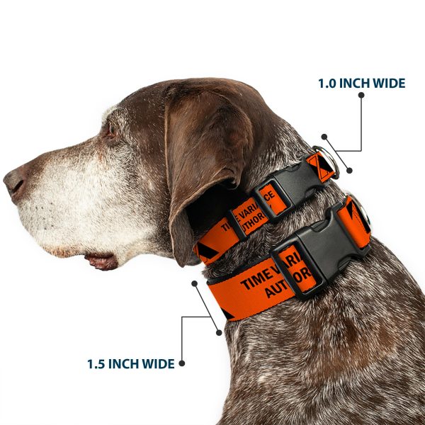 Plastic Clip Collar - Loki Series TVA TIME VARIANCE AUTHORITY Text Orange Black For Cheap - Image 2